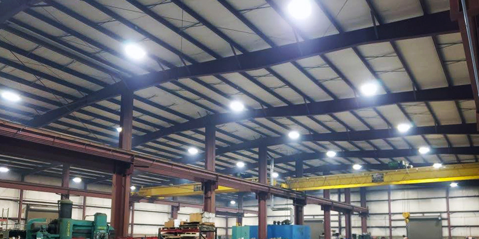 Lighting upgrades inside warehouse