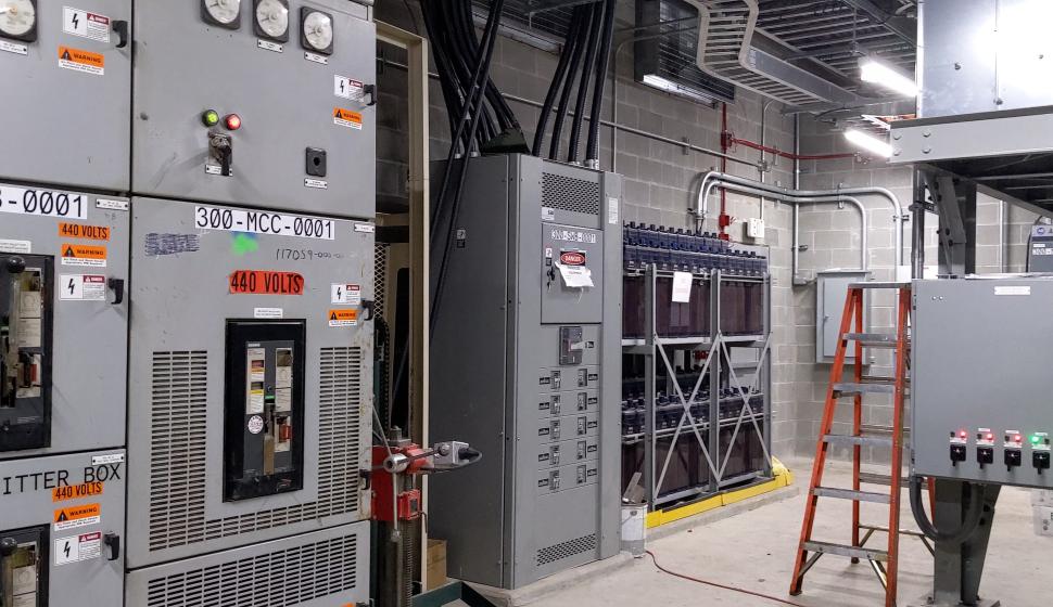 View of mechanical room